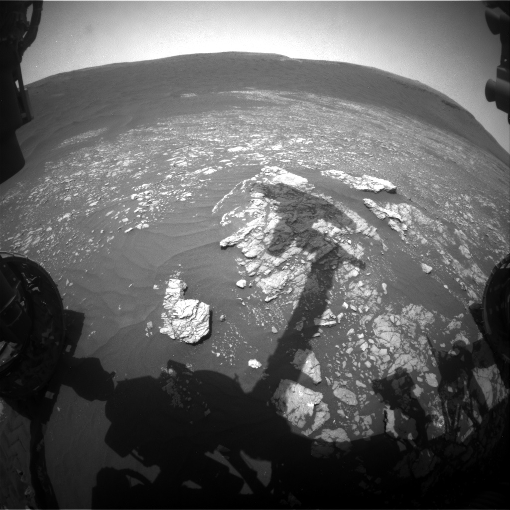 Nasa's Mars rover Curiosity acquired this image using its Front Hazard Avoidance Camera (Front Hazcam) on Sol 2368, at drive 1386, site number 75
