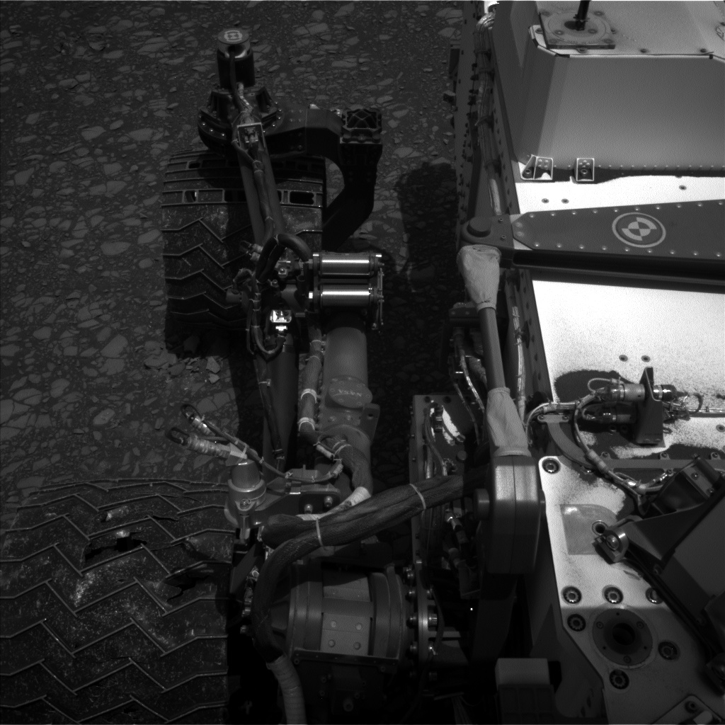 Nasa's Mars rover Curiosity acquired this image using its Left Navigation Camera on Sol 2376, at drive 1386, site number 75