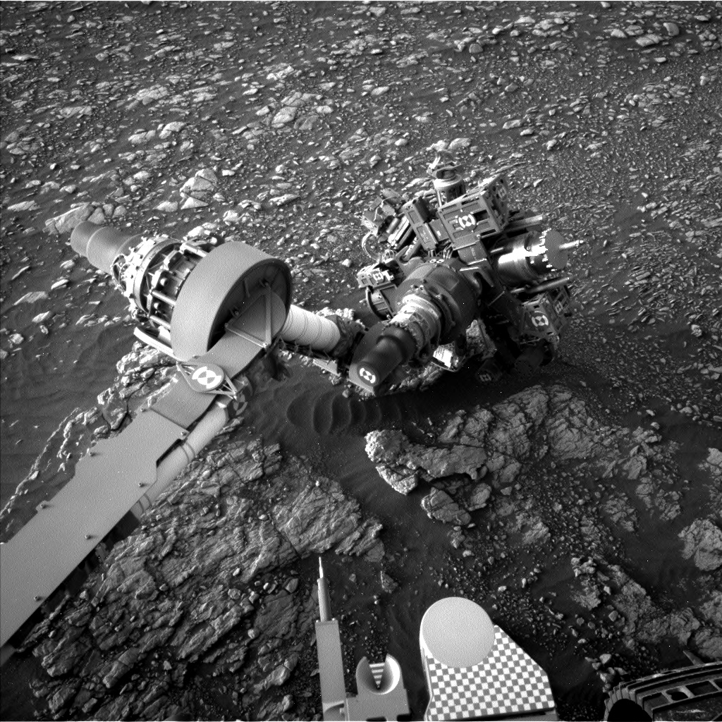 Nasa's Mars rover Curiosity acquired this image using its Left Navigation Camera on Sol 2377, at drive 1386, site number 75
