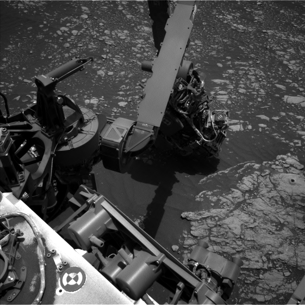 Nasa's Mars rover Curiosity acquired this image using its Left Navigation Camera on Sol 2380, at drive 1386, site number 75