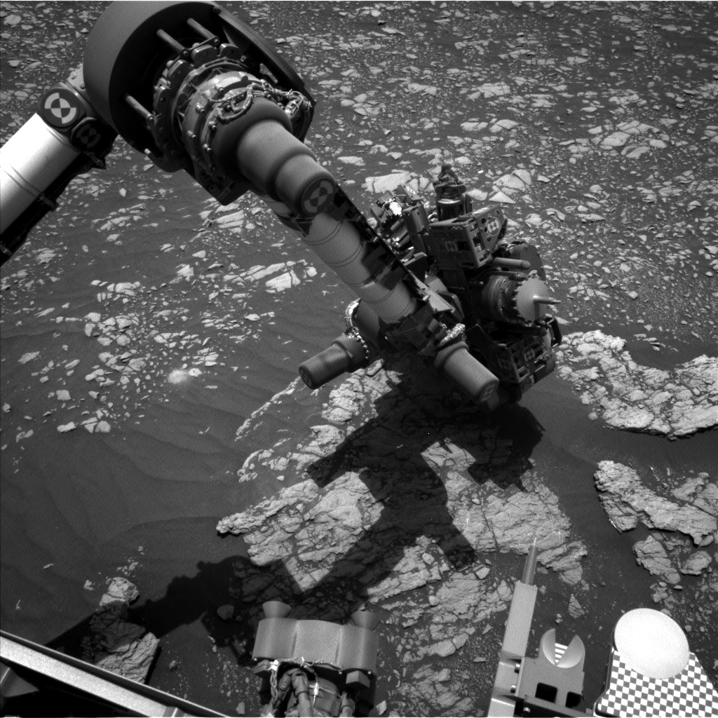Nasa's Mars rover Curiosity acquired this image using its Left Navigation Camera on Sol 2381, at drive 1386, site number 75