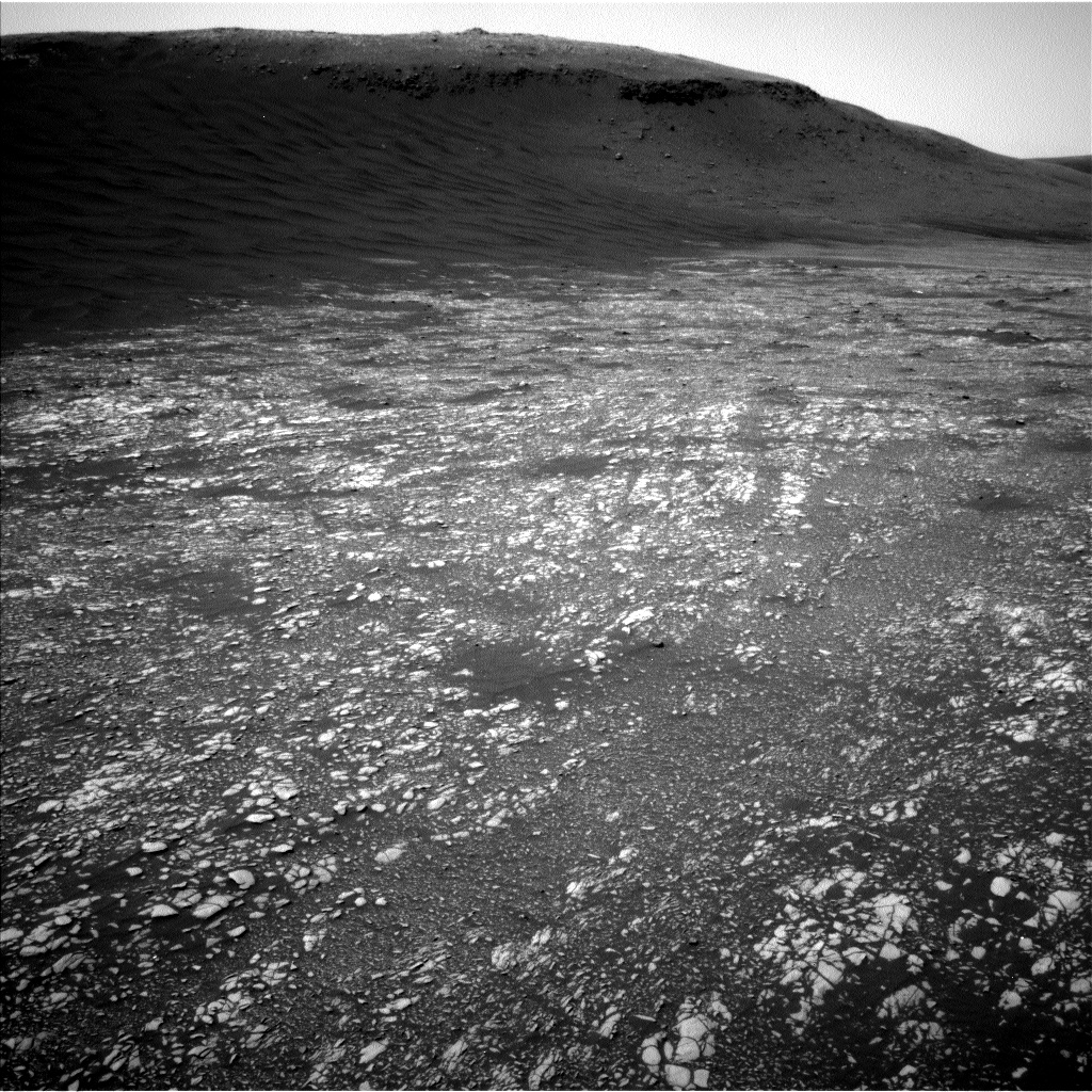 Nasa's Mars rover Curiosity acquired this image using its Left Navigation Camera on Sol 2381, at drive 1398, site number 75