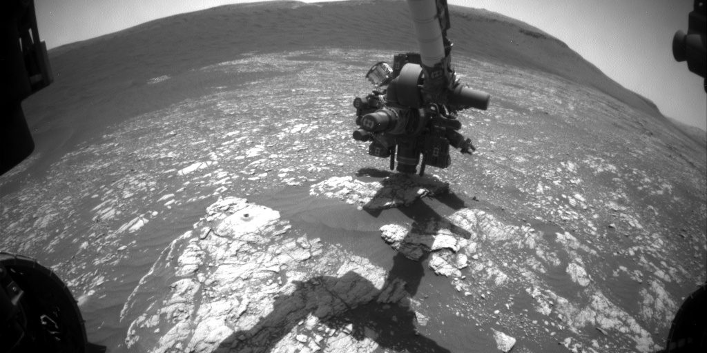 Nasa's Mars rover Curiosity acquired this image using its Front Hazard Avoidance Camera (Front Hazcam) on Sol 2384, at drive 1398, site number 75