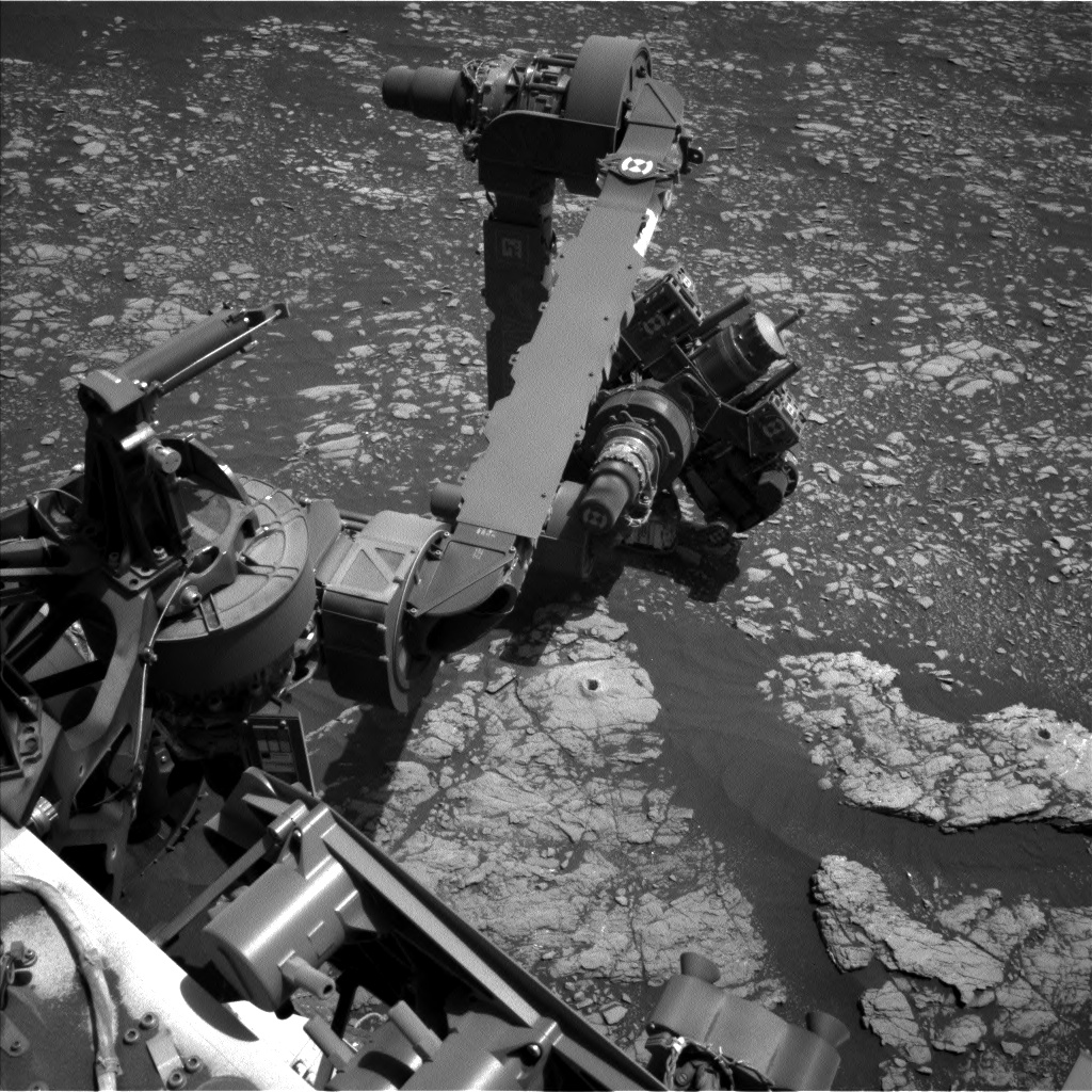Nasa's Mars rover Curiosity acquired this image using its Left Navigation Camera on Sol 2403, at drive 1398, site number 75