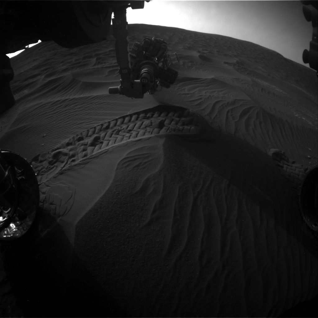 Nasa's Mars rover Curiosity acquired this image using its Front Hazard Avoidance Camera (Front Hazcam) on Sol 2409, at drive 1564, site number 75