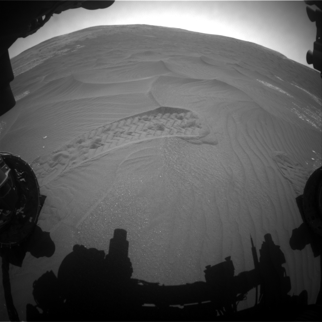 Nasa's Mars rover Curiosity acquired this image using its Front Hazard Avoidance Camera (Front Hazcam) on Sol 2411, at drive 1564, site number 75