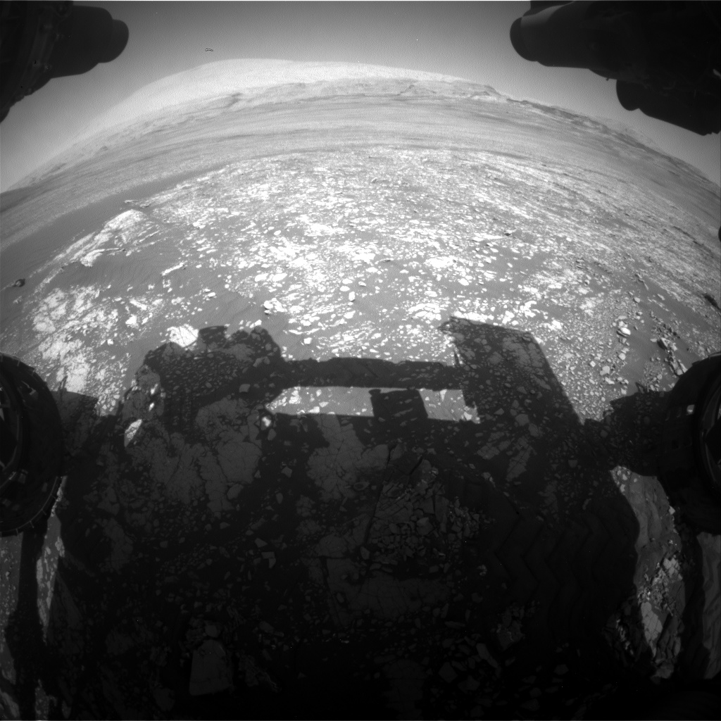 Nasa's Mars rover Curiosity acquired this image using its Front Hazard Avoidance Camera (Front Hazcam) on Sol 2412, at drive 1916, site number 75