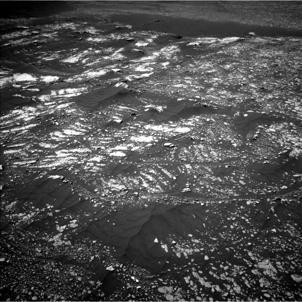 Nasa's Mars rover Curiosity acquired this image using its Left Navigation Camera on Sol 2412, at drive 1840, site number 75