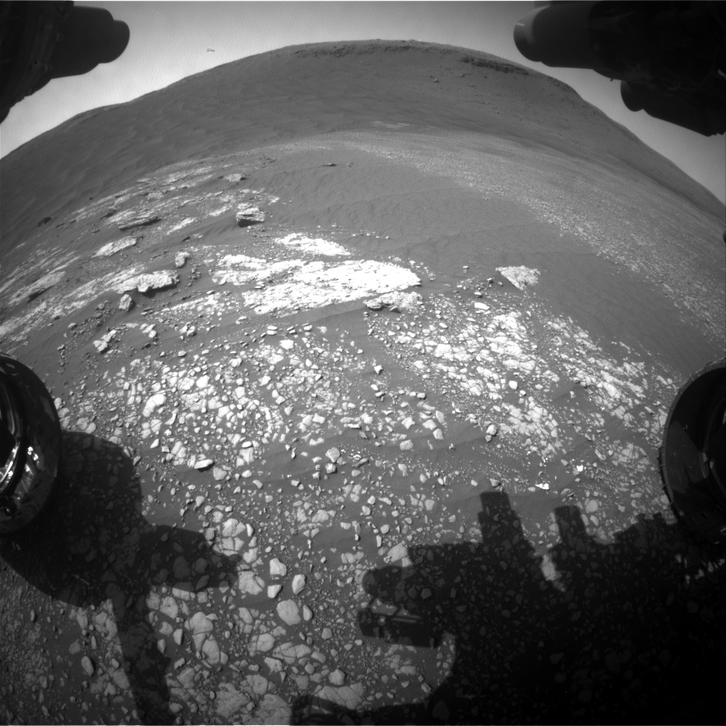 Nasa's Mars rover Curiosity acquired this image using its Front Hazard Avoidance Camera (Front Hazcam) on Sol 2414, at drive 2052, site number 75