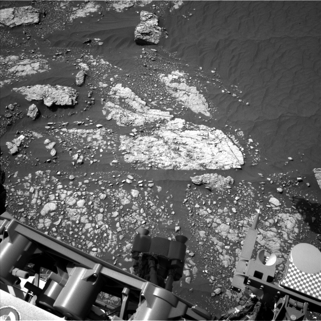 Nasa's Mars rover Curiosity acquired this image using its Left Navigation Camera on Sol 2415, at drive 2052, site number 75