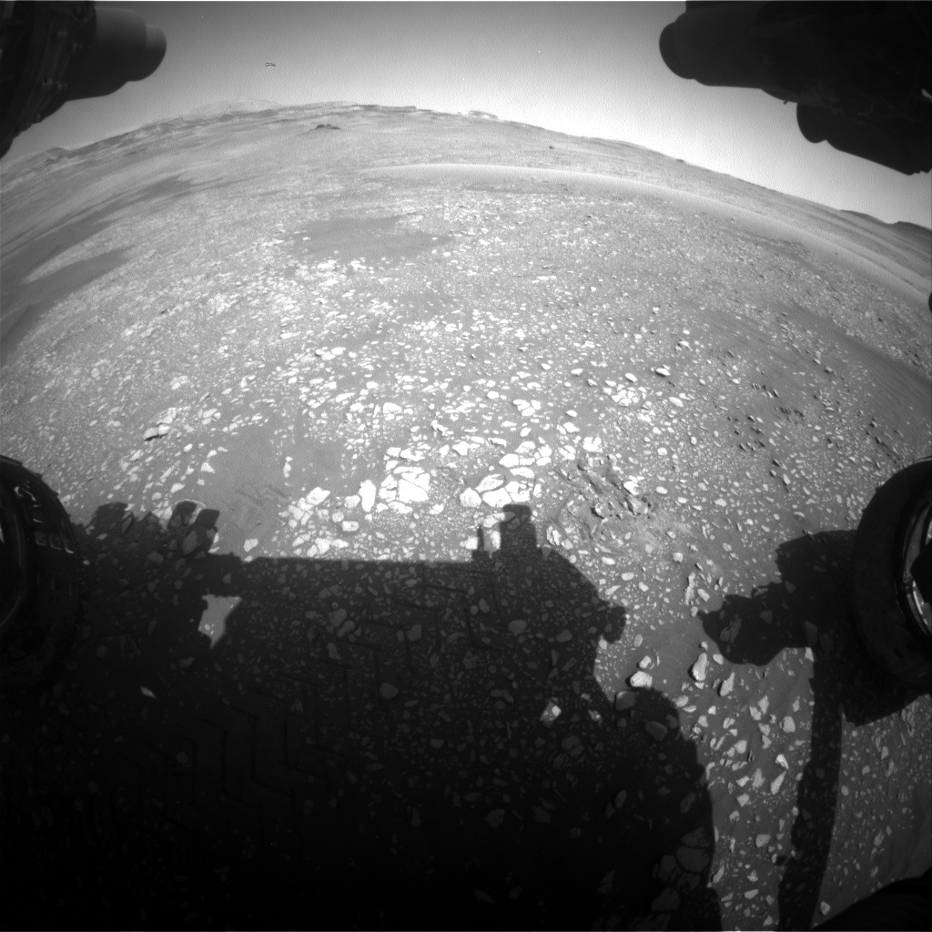 Nasa's Mars rover Curiosity acquired this image using its Front Hazard Avoidance Camera (Front Hazcam) on Sol 2417, at drive 2332, site number 75