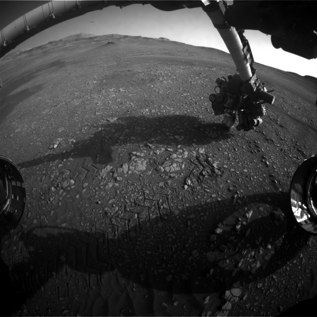 Nasa's Mars rover Curiosity acquired this image using its Front Hazard Avoidance Camera (Front Hazcam) on Sol 2419, at drive 2332, site number 75
