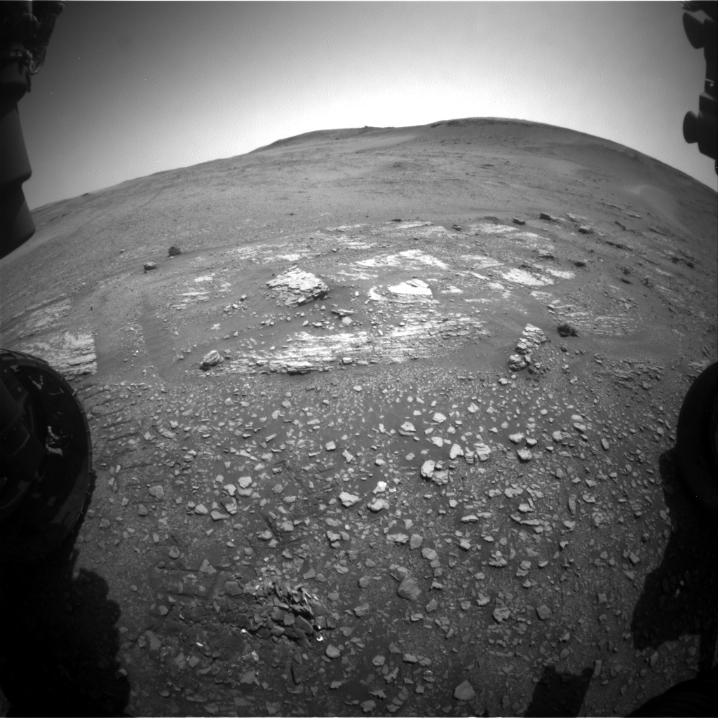 Nasa's Mars rover Curiosity acquired this image using its Front Hazard Avoidance Camera (Front Hazcam) on Sol 2425, at drive 2860, site number 75