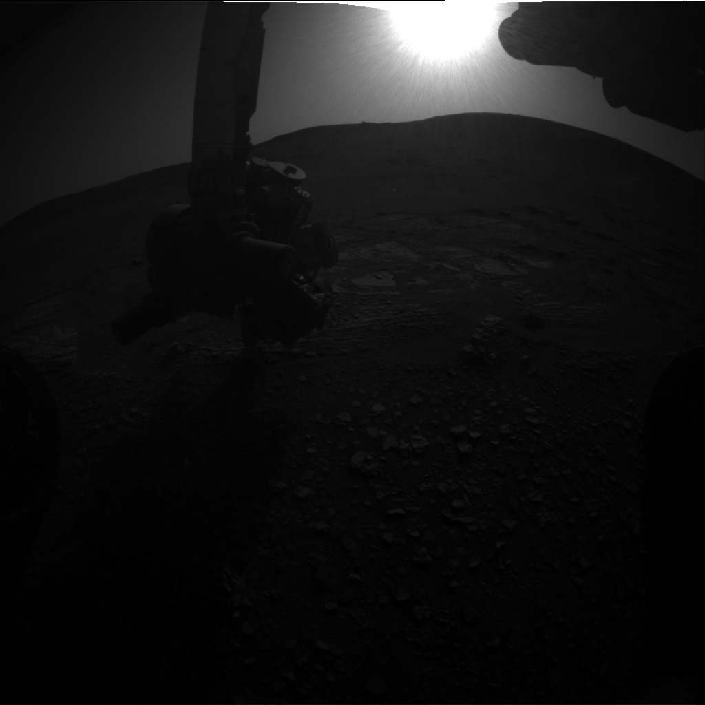 Nasa's Mars rover Curiosity acquired this image using its Front Hazard Avoidance Camera (Front Hazcam) on Sol 2427, at drive 2860, site number 75