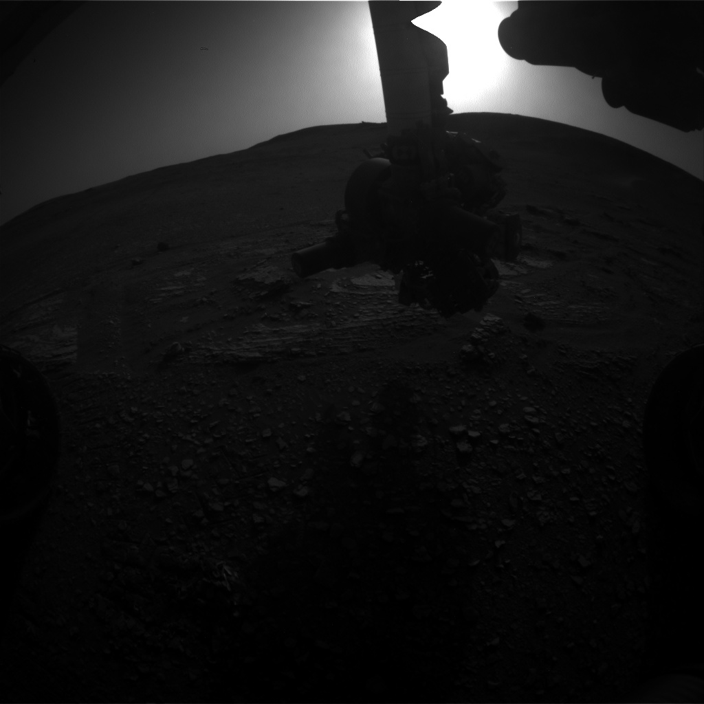 Nasa's Mars rover Curiosity acquired this image using its Front Hazard Avoidance Camera (Front Hazcam) on Sol 2427, at drive 2860, site number 75