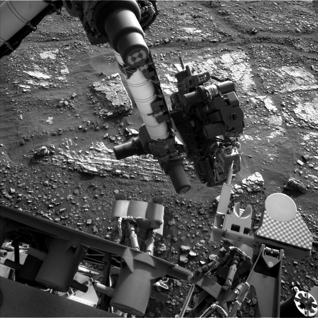 Nasa's Mars rover Curiosity acquired this image using its Left Navigation Camera on Sol 2427, at drive 2860, site number 75