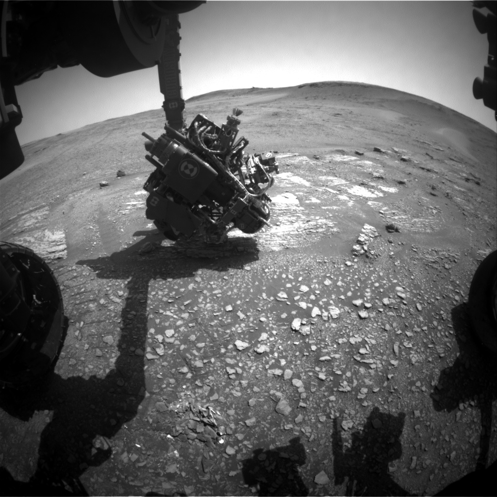 Nasa's Mars rover Curiosity acquired this image using its Front Hazard Avoidance Camera (Front Hazcam) on Sol 2428, at drive 2860, site number 75