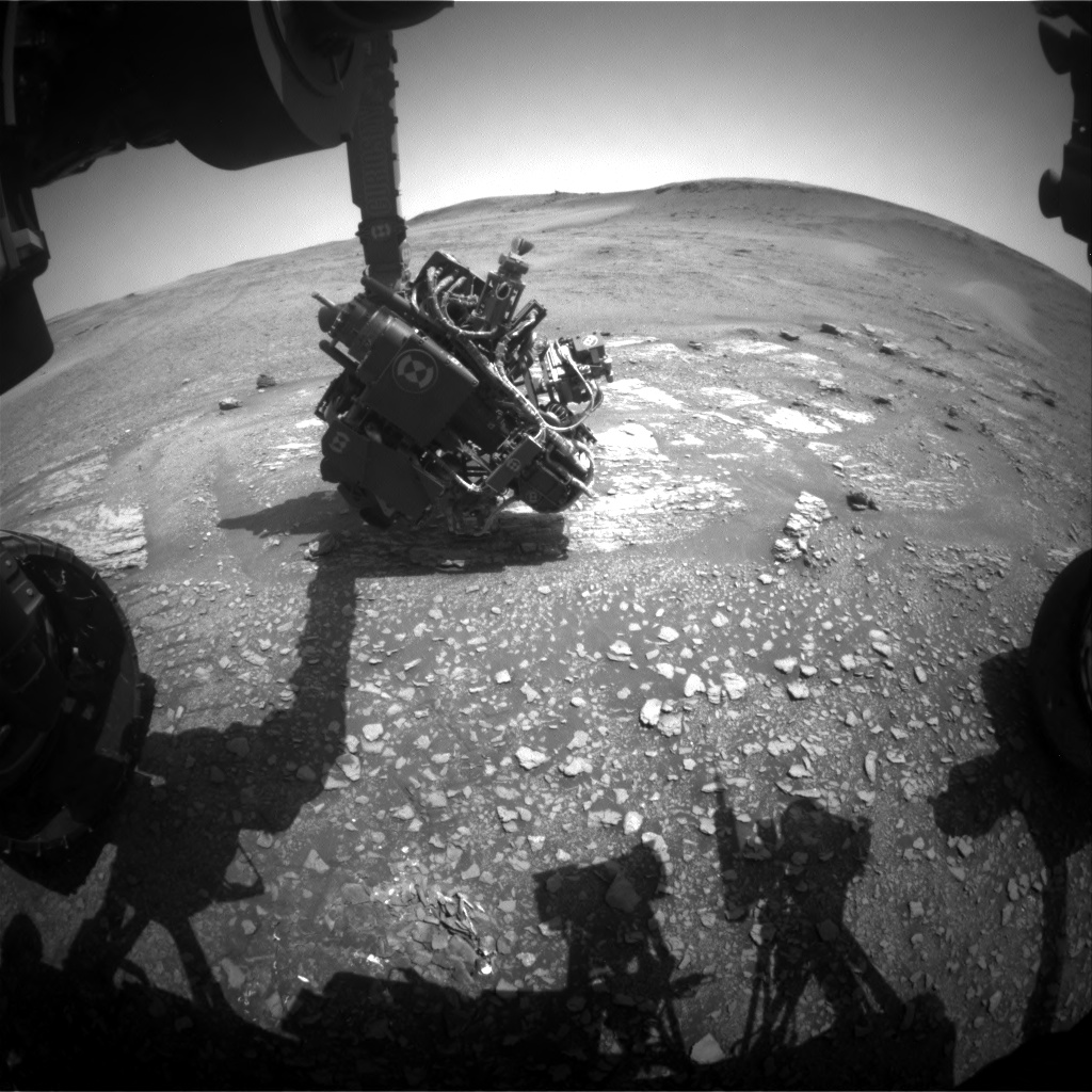 Nasa's Mars rover Curiosity acquired this image using its Front Hazard Avoidance Camera (Front Hazcam) on Sol 2429, at drive 2860, site number 75