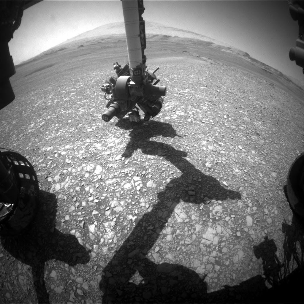 Nasa's Mars rover Curiosity acquired this image using its Front Hazard Avoidance Camera (Front Hazcam) on Sol 2432, at drive 0, site number 76