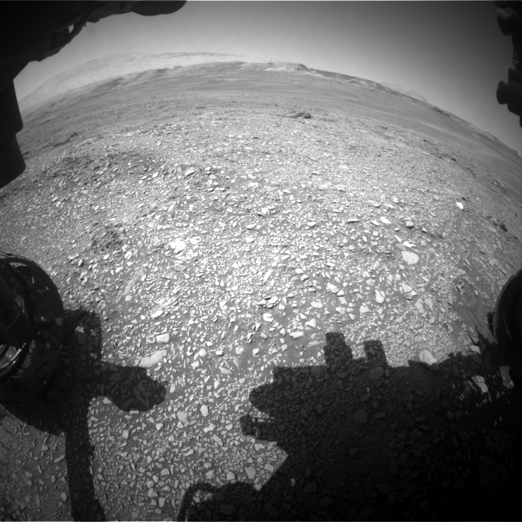 Nasa's Mars rover Curiosity acquired this image using its Front Hazard Avoidance Camera (Front Hazcam) on Sol 2433, at drive 274, site number 76