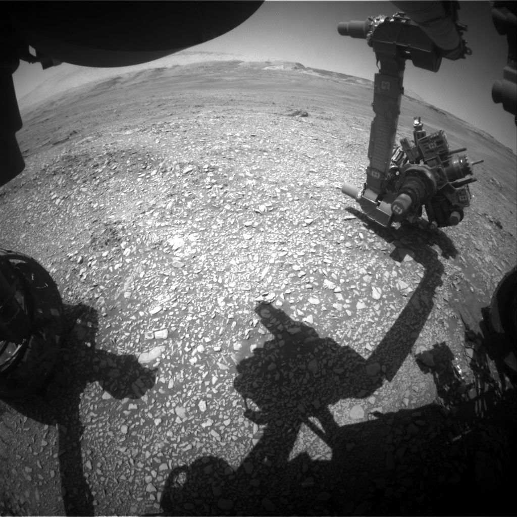 Nasa's Mars rover Curiosity acquired this image using its Front Hazard Avoidance Camera (Front Hazcam) on Sol 2434, at drive 274, site number 76