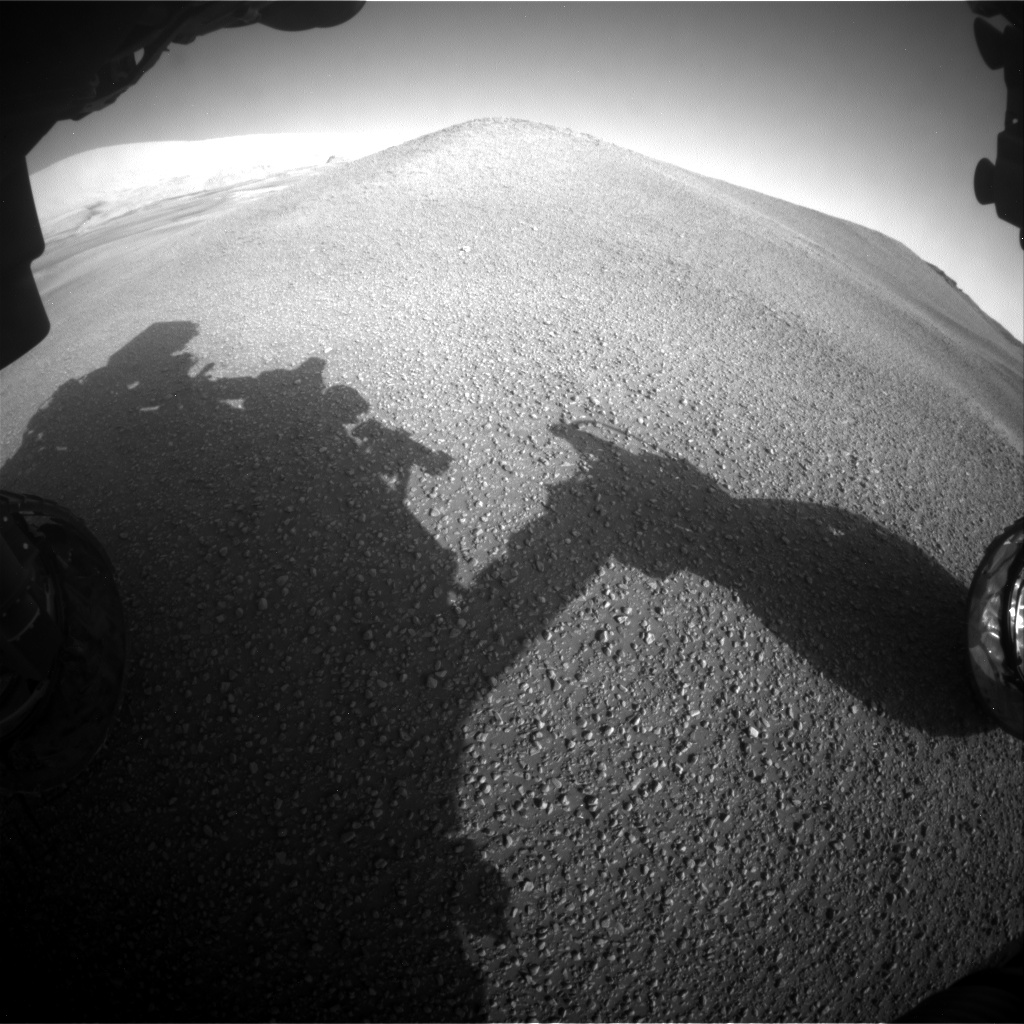 Nasa's Mars rover Curiosity acquired this image using its Front Hazard Avoidance Camera (Front Hazcam) on Sol 2434, at drive 568, site number 76