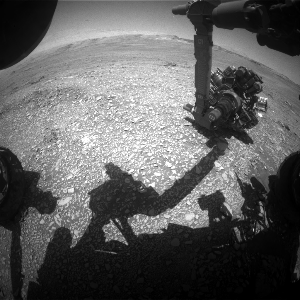 Nasa's Mars rover Curiosity acquired this image using its Front Hazard Avoidance Camera (Front Hazcam) on Sol 2434, at drive 274, site number 76