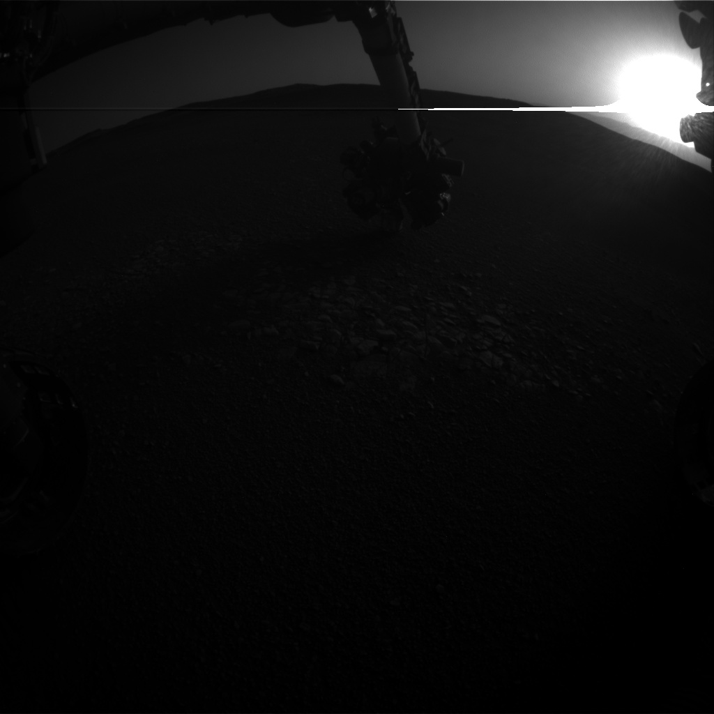 Nasa's Mars rover Curiosity acquired this image using its Front Hazard Avoidance Camera (Front Hazcam) on Sol 2437, at drive 832, site number 76