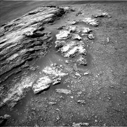 Nasa's Mars rover Curiosity acquired this image using its Left Navigation Camera on Sol 2439, at drive 970, site number 76