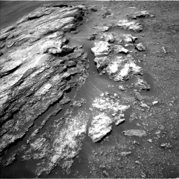 Nasa's Mars rover Curiosity acquired this image using its Left Navigation Camera on Sol 2439, at drive 982, site number 76
