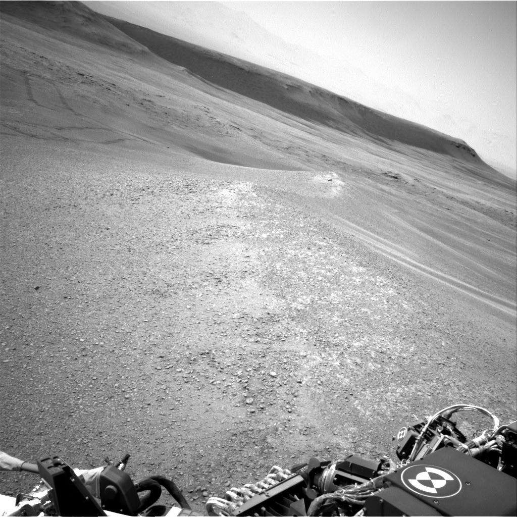 Nasa's Mars rover Curiosity acquired this image using its Right Navigation Camera on Sol 2439, at drive 988, site number 76