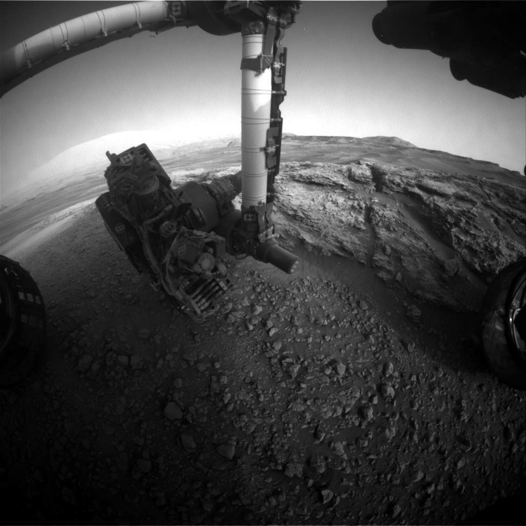 Nasa's Mars rover Curiosity acquired this image using its Front Hazard Avoidance Camera (Front Hazcam) on Sol 2441, at drive 988, site number 76