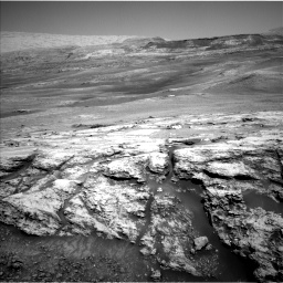 Nasa's Mars rover Curiosity acquired this image using its Left Navigation Camera on Sol 2447, at drive 994, site number 76