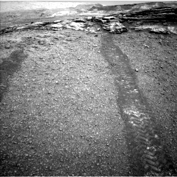 Nasa's Mars rover Curiosity acquired this image using its Left Navigation Camera on Sol 2447, at drive 1018, site number 76
