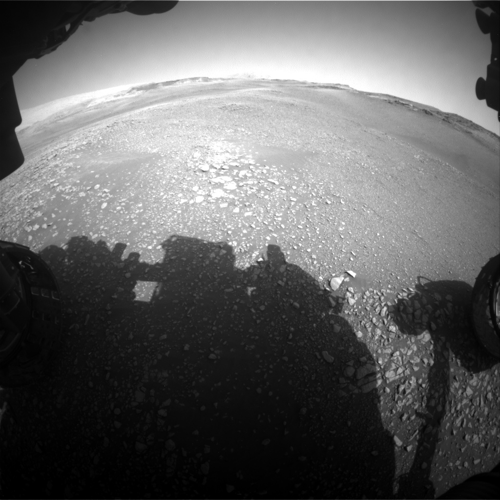 Nasa's Mars rover Curiosity acquired this image using its Front Hazard Avoidance Camera (Front Hazcam) on Sol 2448, at drive 1300, site number 76