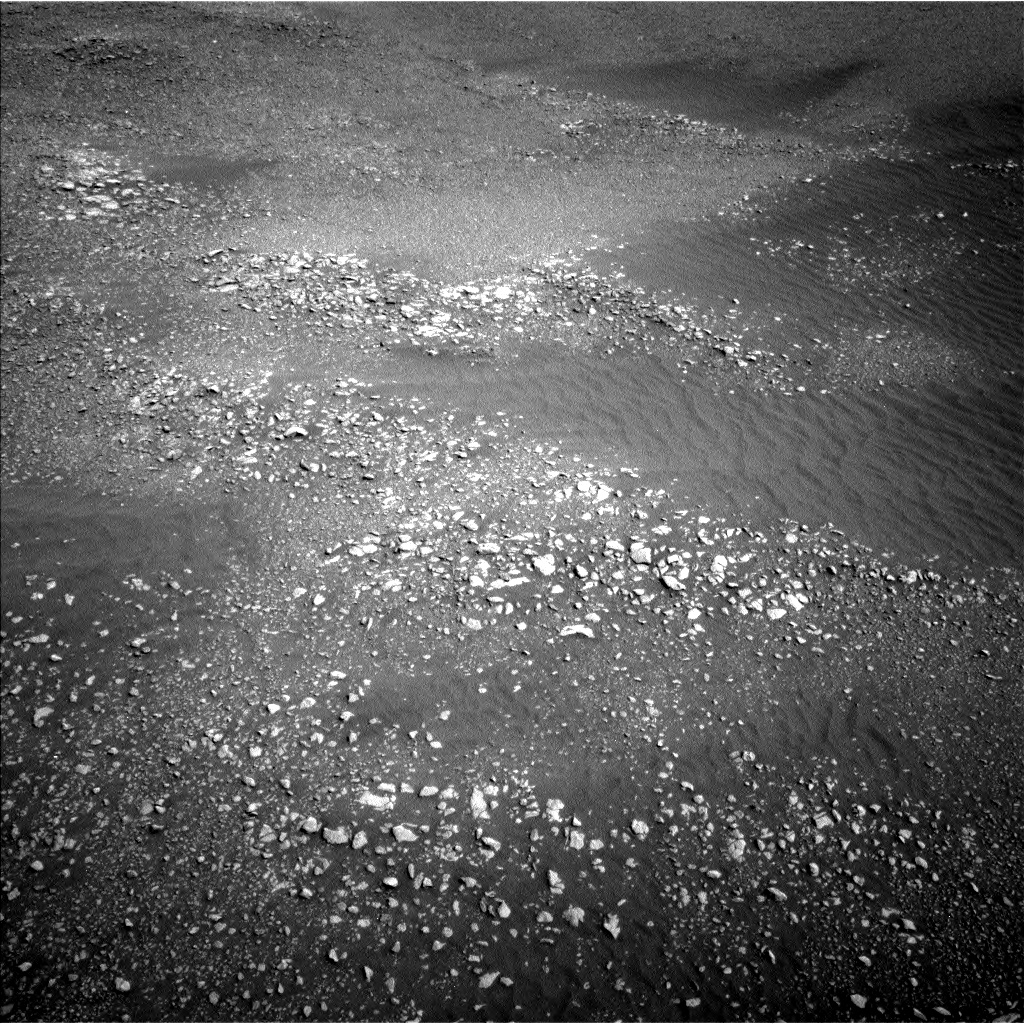 Nasa's Mars rover Curiosity acquired this image using its Left Navigation Camera on Sol 2448, at drive 1264, site number 76
