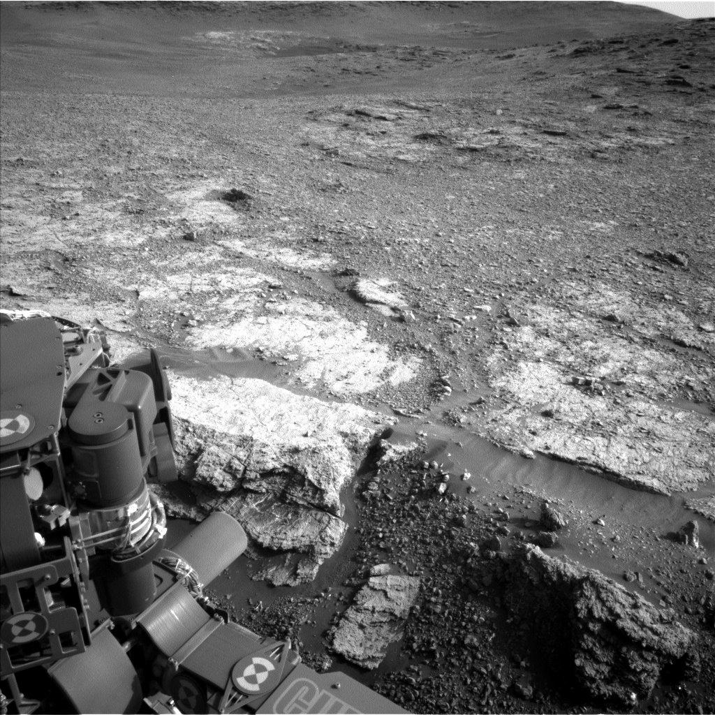 Nasa's Mars rover Curiosity acquired this image using its Left Navigation Camera on Sol 2449, at drive 1384, site number 76