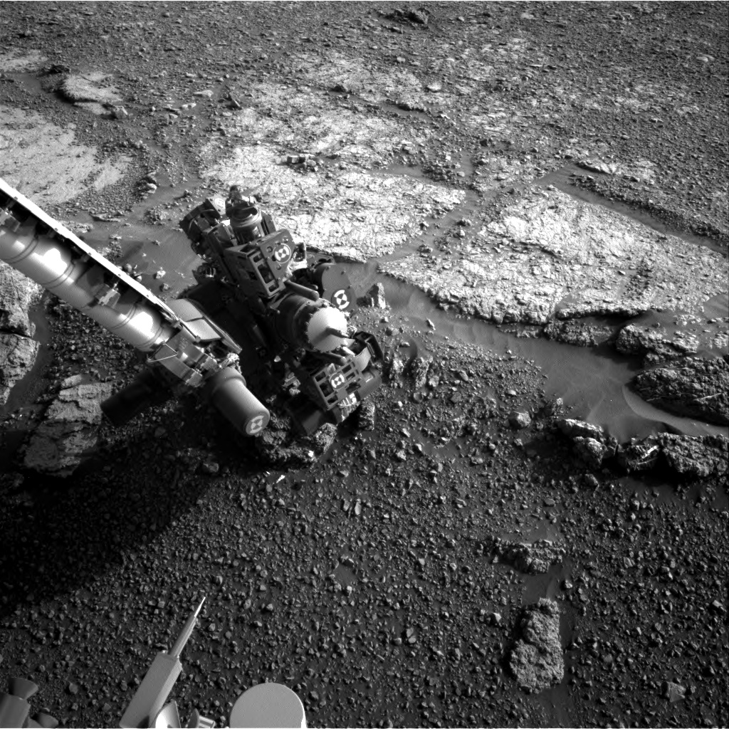 Nasa's Mars rover Curiosity acquired this image using its Right Navigation Camera on Sol 2452, at drive 1384, site number 76