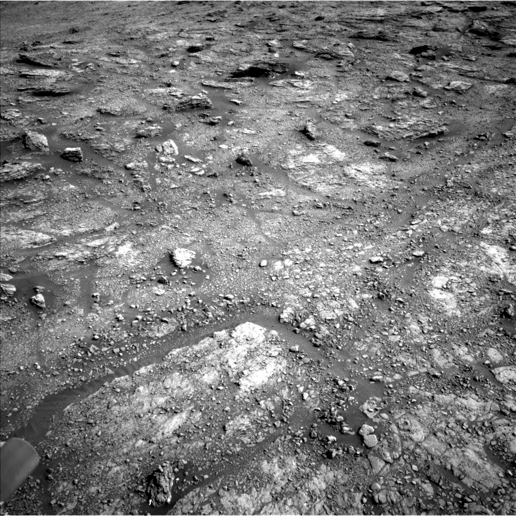 Nasa's Mars rover Curiosity acquired this image using its Left Navigation Camera on Sol 2453, at drive 1546, site number 76