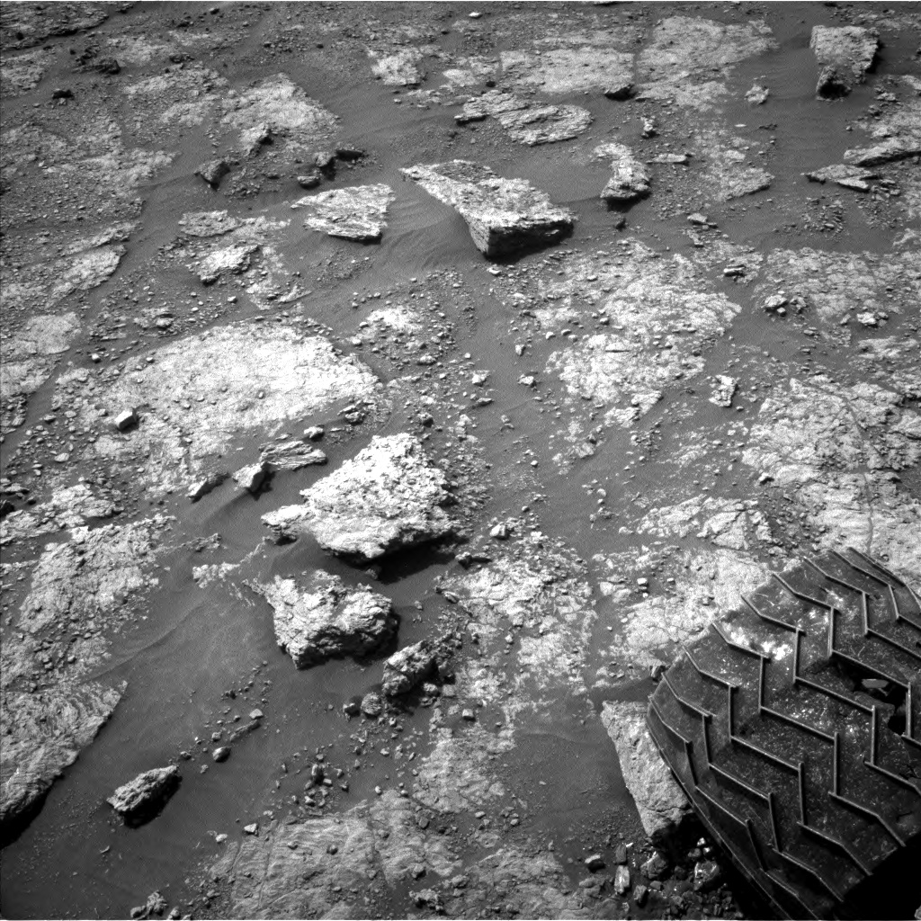 Nasa's Mars rover Curiosity acquired this image using its Left Navigation Camera on Sol 2453, at drive 1576, site number 76