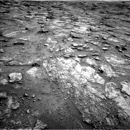 Nasa's Mars rover Curiosity acquired this image using its Left Navigation Camera on Sol 2454, at drive 1594, site number 76