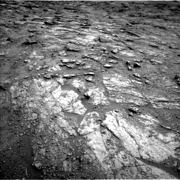 Nasa's Mars rover Curiosity acquired this image using its Left Navigation Camera on Sol 2454, at drive 1600, site number 76