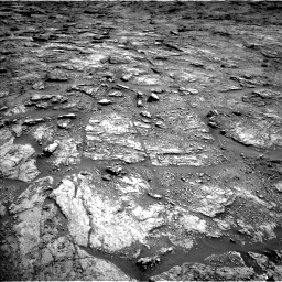 Nasa's Mars rover Curiosity acquired this image using its Left Navigation Camera on Sol 2454, at drive 1606, site number 76