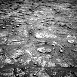 Nasa's Mars rover Curiosity acquired this image using its Left Navigation Camera on Sol 2454, at drive 1618, site number 76