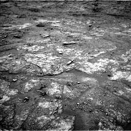 Nasa's Mars rover Curiosity acquired this image using its Left Navigation Camera on Sol 2454, at drive 1636, site number 76
