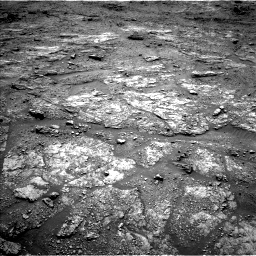 Nasa's Mars rover Curiosity acquired this image using its Left Navigation Camera on Sol 2454, at drive 1642, site number 76