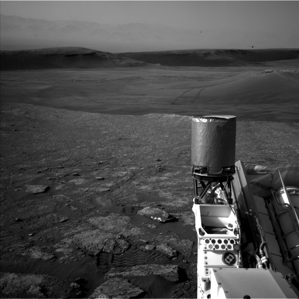 Nasa's Mars rover Curiosity acquired this image using its Left Navigation Camera on Sol 2454, at drive 1666, site number 76