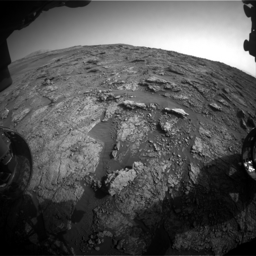 Nasa's Mars rover Curiosity acquired this image using its Front Hazard Avoidance Camera (Front Hazcam) on Sol 2457, at drive 1666, site number 76