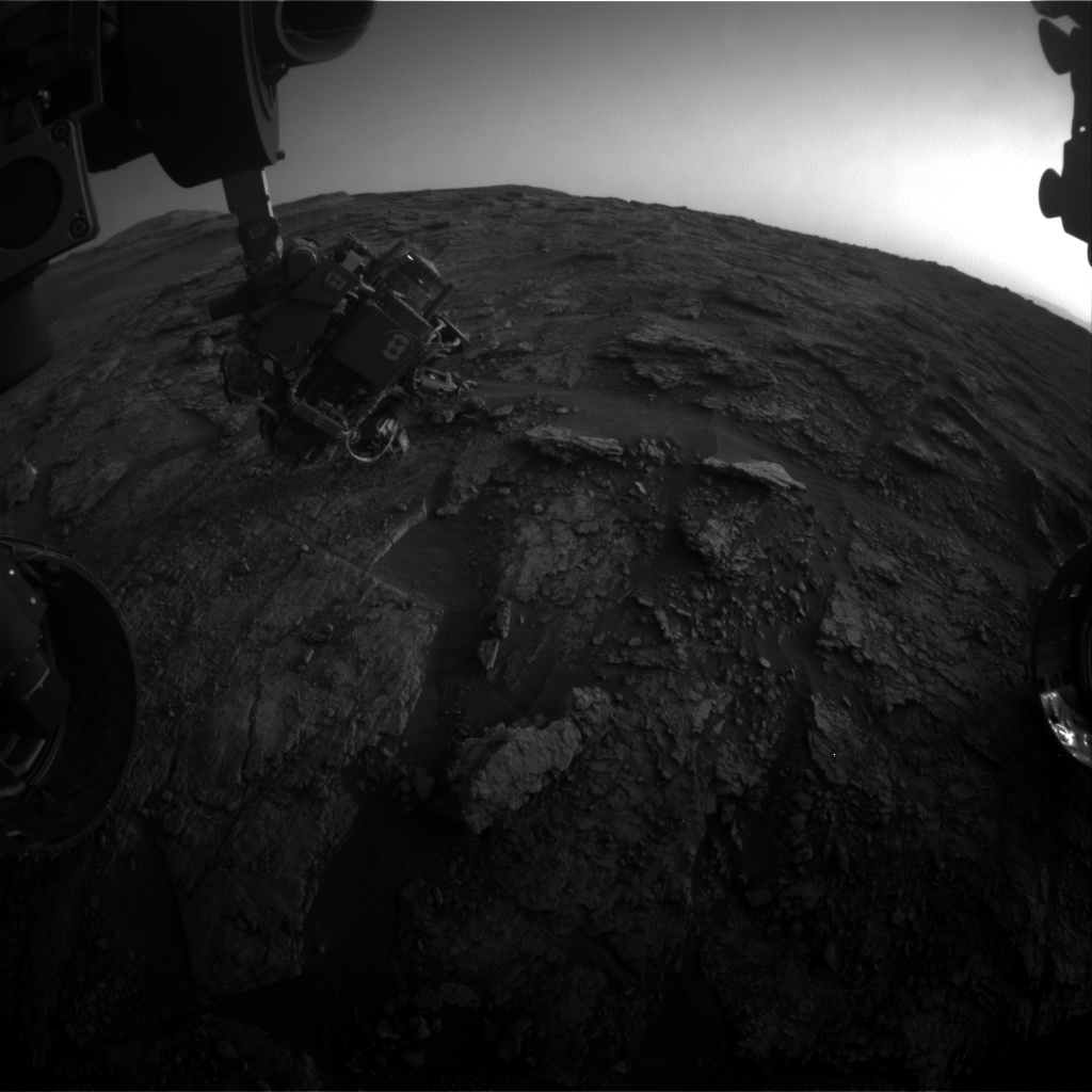 Nasa's Mars rover Curiosity acquired this image using its Front Hazard Avoidance Camera (Front Hazcam) on Sol 2458, at drive 1666, site number 76