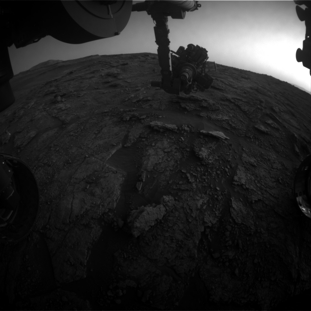 Nasa's Mars rover Curiosity acquired this image using its Front Hazard Avoidance Camera (Front Hazcam) on Sol 2458, at drive 1666, site number 76